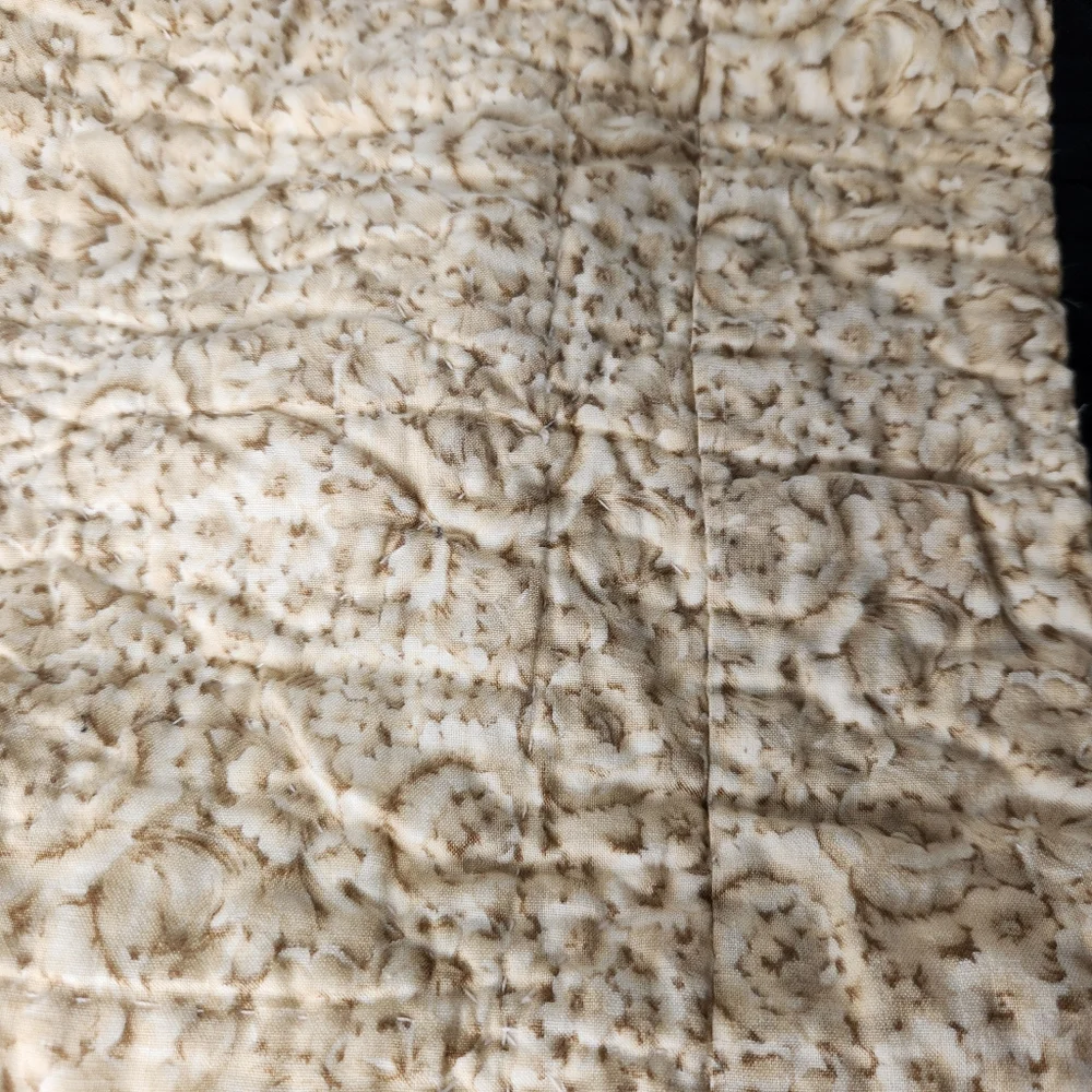 Handcrafted Farmhouse Handmade Quilted Table Runner Multicolor Black Tan Pink